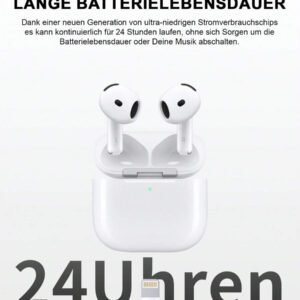 Écouteurs intra-auriculaires sans fil Pods ANC avec réduction de bruit (-36 dB) et étui de chargement MagSafe, 30 h d'autonomie, stéréo Hi-Fi 360°, étanches, pour téléphones Android/lPhone, AlRPods Pro, iPad, iOS, ordinateurs portables, pour iOS, utilisateurs Android, cadeaux pour la famille, les amis, les enfants, les anniversaires, le printemps, les petits amis, les petites amies, les vacances, Pâques. Petits écouteurs intra-auriculaires sans fil, portables, avec étui de chargement.