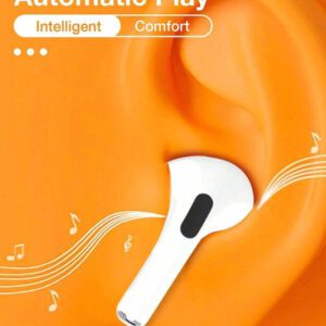 Écouteurs sans fil pour un usage quotidien. Boîtier de charge compact avec un ajustement intra-auriculaire ergonomique et une connexion transparente pour le travail, les déplacements et la détente