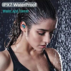 Nouveaux écouteurs Bluetooth 9D stéréo à basses élevées, écouteurs de sport mains libres à contrôle tactile TWS, écouteurs sans fil étanches pour tous les smartphones