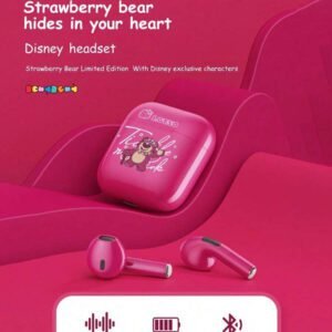 Disney Écouteurs Bluetooth Disney LF-918 Angel, annulation passive du bruit, son HIFI à semi-intra-auriculaire, appel clair avec micro, longue durée de vie de la batterie, écouteurs sans fil pour sports, musique et jeux, compatibles avec smartphones et tablettes