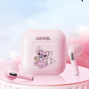 Disney Écouteurs Bluetooth Disney LF-918 Angel, annulation passive du bruit, son HIFI à semi-intra-auriculaire, appel clair avec micro, longue durée de vie de la batterie, écouteurs sans fil pour sports, musique et jeux, compatibles avec smartphones et tablettes