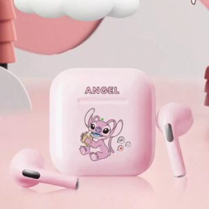 Disney Écouteurs Bluetooth Disney LF-918 Angel, annulation passive du bruit, son HIFI à semi-intra-auriculaire, appel clair avec micro, longue durée de vie de la batterie, écouteurs sans fil pour sports, musique et jeux, compatibles avec smartphones et tablettes