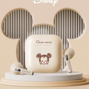 Disney Écouteurs Bluetooth Disney LF-918 Angel, annulation passive du bruit, son HIFI à semi-intra-auriculaire, appel clair avec micro, longue durée de vie de la batterie, écouteurs sans fil pour sports, musique et jeux, compatibles avec smartphones et tablettes