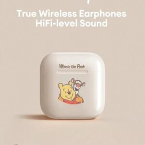 Disney Écouteurs Bluetooth Disney LF-918 Angel, annulation passive du bruit, son HIFI à semi-intra-auriculaire, appel clair avec micro, longue durée de vie de la batterie, écouteurs sans fil pour sports, musique et jeux, compatibles avec smartphones et tablettes