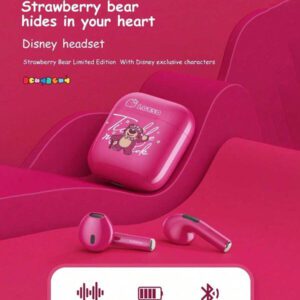 Disney Écouteurs Bluetooth Disney LF-918 Angel, annulation passive du bruit, son HIFI à semi-intra-auriculaire, appel clair avec micro, longue durée de vie de la batterie, écouteurs sans fil pour sports, musique et jeux, compatibles avec smartphones et tablettes