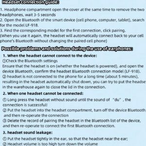 Disney Écouteurs Bluetooth Disney LF-918 Angel, annulation passive du bruit, son HIFI à semi-intra-auriculaire, appel clair avec micro, longue durée de vie de la batterie, écouteurs sans fil pour sports, musique et jeux, compatibles avec smartphones et tablettes
