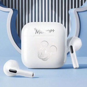 Disney Écouteurs Bluetooth Disney LF-918 Angel, annulation passive du bruit, son HIFI à semi-intra-auriculaire, appel clair avec micro, longue durée de vie de la batterie, écouteurs sans fil pour sports, musique et jeux, compatibles avec smartphones et tablettes