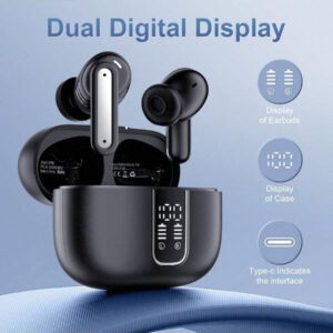 Écouteurs intra-auriculaires sans fil à réduction de bruit, casque de jeu sans fil, écouteurs audio haute qualité, nouveaux écouteurs sans fil pour la course, affichage numérique intelligent, écouteurs sans fil intra-auriculaires avec boîtier de charge, batterie 300 mAh