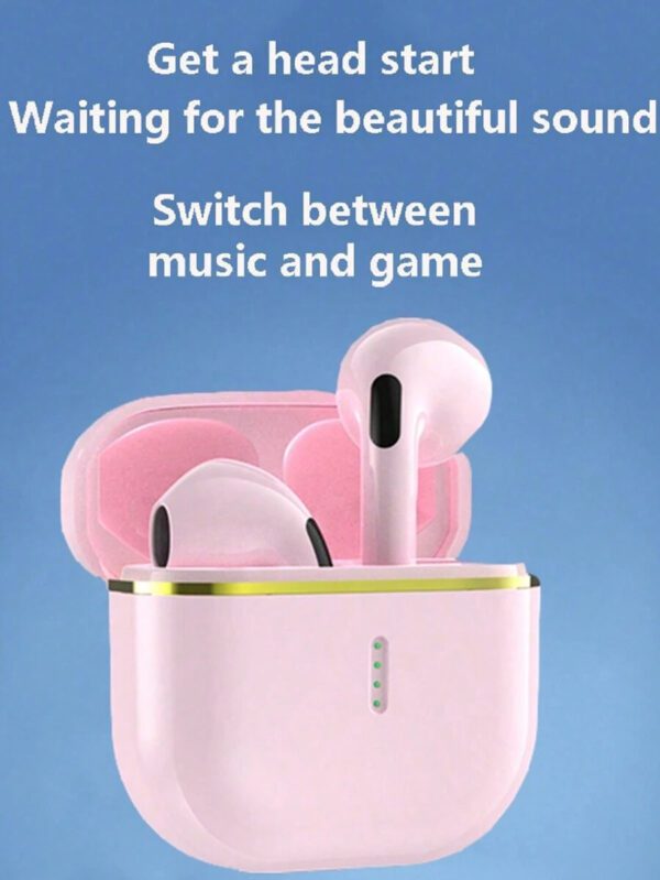 Écouteurs sans fil intra-auriculaires pour le sport Micro-casque musical mini TWS Oreillettes stéréo HIFI basses Appels HD stéréo Compatible avec Android et iPhone, Oreillettes intelligentes pour jeux – Image 3