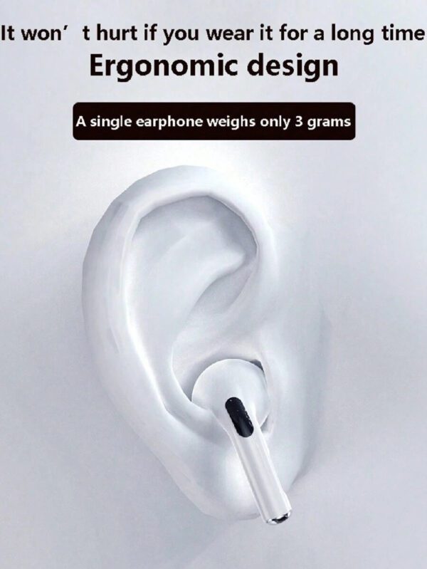 Écouteurs sans fil intra-auriculaires pour le sport Micro-casque musical mini TWS Oreillettes stéréo HIFI basses Appels HD stéréo Compatible avec Android et iPhone, Oreillettes intelligentes pour jeux – Image 5