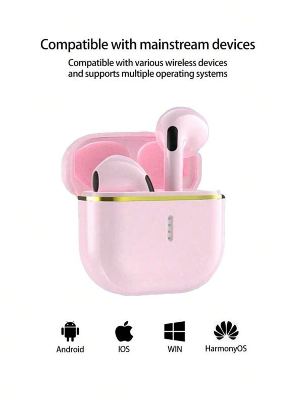 Écouteurs sans fil intra-auriculaires pour le sport Micro-casque musical mini TWS Oreillettes stéréo HIFI basses Appels HD stéréo Compatible avec Android et iPhone, Oreillettes intelligentes pour jeux – Image 6