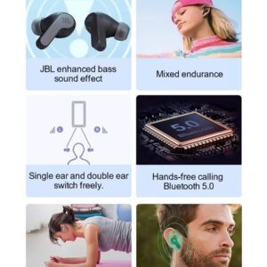 JBL Écouteurs sans fil véritables WAVE 200TWS Bluetooth intra-auriculaires avec super graves
