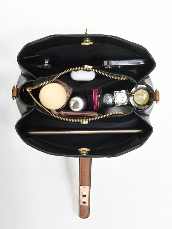 Sac seau à bandoulière mode PLANEE, cadeau de la fête des mères, cadeaux pour maman, essentiels de maman, sac de maman pour sortir, sacs de travail chics pour femmes – Image 6