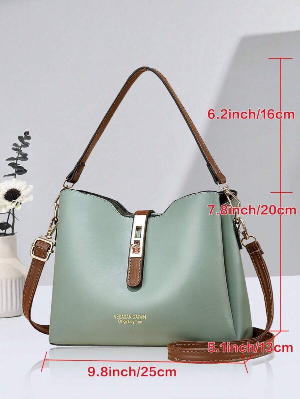 Sac seau à bandoulière mode PLANEE, cadeau de la fête des mères, cadeaux pour maman, essentiels de maman, sac de maman pour sortir, sacs de travail chics pour femmes – Image 22
