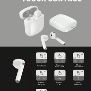 Earbuds Sans Fil Ly02 Avec Réduction De Bruit Enc Pour Appel/contrôle Tactile Avec Port De Charge Usb-c, Écouteurs Pour Les Fêtes, Écouteurs Et Haut-parleur Pour Les Jeux, Microphone - Cadeau De La Saint-valentin