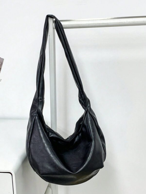 Sac cabas rétro Ins, sac à bandoulière de grande capacité avec sangle non réglable, sac besace vintage casual pour homme, sac bandoulière mode pour le trajet domicile-travail, les voyages, l'école, l'université. Accessoires de voyage et de vacances essentiels pour hommes. Nouveaux articles de vie pour étudiants. Sacs mode pour hommes. Sac d'école pour la remise des diplômes. Sac rétro. Sac d'école. Sac de corps pour homme. – Image 8