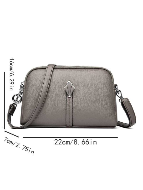Nouveau sac à bandoulière mode classique avec design décoratif lettres joker, sac carré multi-compartiments, sac de mode rétro, sac à main élégant, sac de navette professionnel, convient pour le shopping, les trajets domicile-travail, les cadeaux de vacances – Image 37