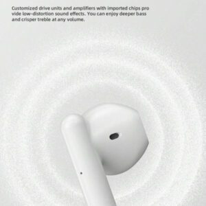 WoSD Casque sans fil TWS 5.3 sans fil, casque sport stéréo, musique stéréo Hi-Fi mobile et microphone, casque de jeu à faible latence tactile
