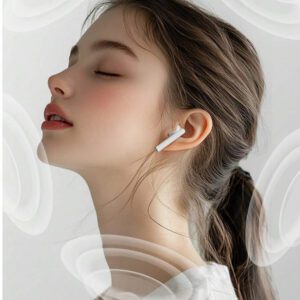 WoSD Casque sans fil TWS 5.3 sans fil, casque sport stéréo, musique stéréo Hi-Fi mobile et microphone, casque de jeu à faible latence tactile