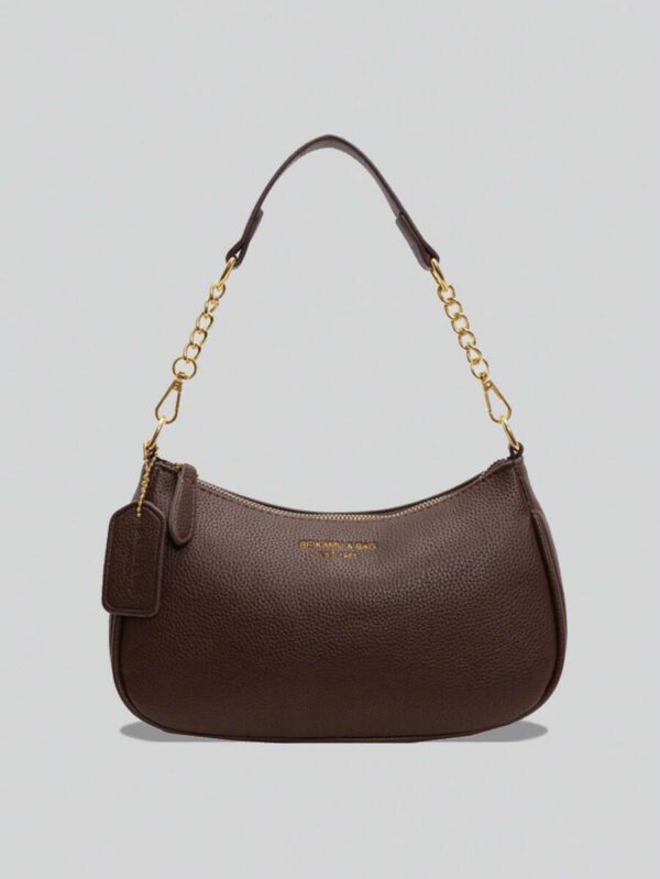 1 pièce de sac à épaule en PU de couleur unie pour femmes, sac bandoulière à la mode, simple et polyvalent avec une sangle d'épaule réglable, convient pour les rendez-vous, les déplacements, l'école, les achats, les voyages, les fêtes entre amies et autres occasions, cadeau pour petite amie ou la Saint-Valentin, etc. – Image 13