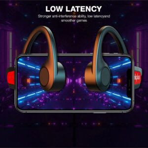 Lenovo Écouteurs à conduction osseuse X3 Pro, Casque Bluetooth haute fidélité sans fil avec micro et crochet d'oreille, écouteurs étanches