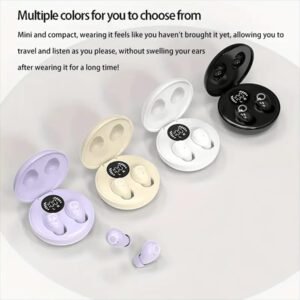 Écouteurs sans fil intra-auriculaires mini ultra-petits, de haute qualité sonore, avec réduction de bruit, fonctionnement invisible, tactile et vocal, idéaux pour le sommeil et les cours avec communication binaurale