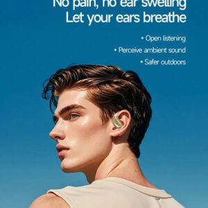 NEW SENYANG Nouveau casque de sport sans fil Senyang à clipser, musique, vidéo, confortable, hi-fi, Dolby Bass, stéréo, appels HD, adapté à Android, compatible avec iPhone, téléphone portable, écouteurs de jeu, écouteurs intelligents pour couples et entreprises