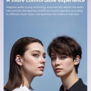 NEW SENYANG Nouveau casque de sport sans fil Senyang à clipser, musique, vidéo, confortable, hi-fi, Dolby Bass, stéréo, appels HD, adapté à Android, compatible avec iPhone, téléphone portable, écouteurs de jeu, écouteurs intelligents pour couples et entreprises