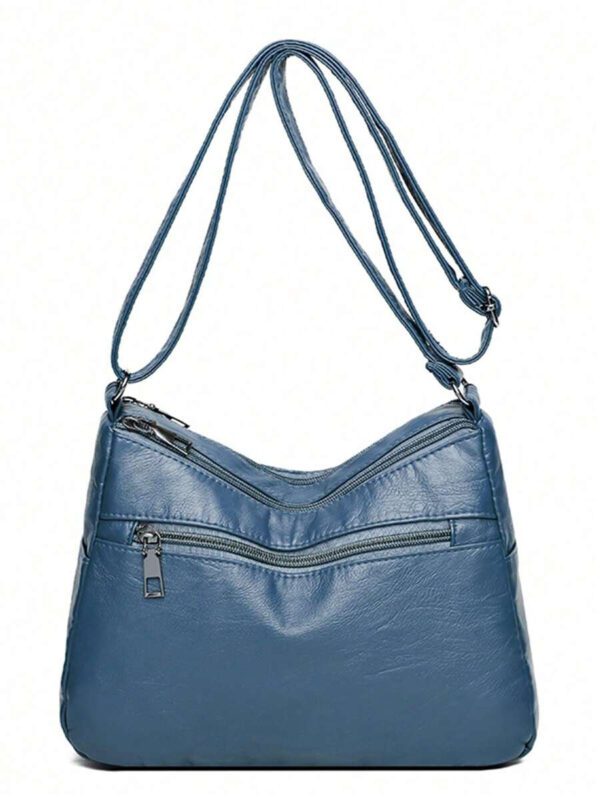 Sac carré vintage rétro à détail tressé et fermetures éclair multiples, cadeau de fête des mères pour maman, sac vintage inspiré du rétro pour femmes – Image 25