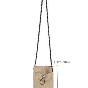 Sacoche/sac bandoulière mini pour homme, pochette pour téléphone, portefeuille. Idéal pour la randonnée, les voyages d'automne, Noël, l'hiver. Cadeaux pour hommes. Sac d'épaule polyvalent, grande capacité, extérieur mode et décontracté. Petit sac pour hommes, sac pour portable