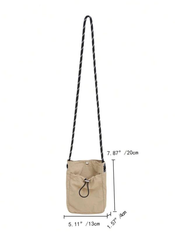Sacoche/sac bandoulière mini pour homme, pochette pour téléphone, portefeuille. Idéal pour la randonnée, les voyages d'automne, Noël, l'hiver. Cadeaux pour hommes. Sac d'épaule polyvalent, grande capacité, extérieur mode et décontracté. Petit sac pour hommes, sac pour portable – Image 3