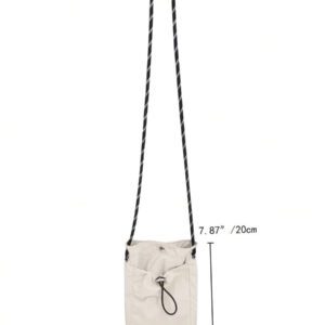 Sacoche/sac bandoulière mini pour homme, pochette pour téléphone, portefeuille. Idéal pour la randonnée, les voyages d'automne, Noël, l'hiver. Cadeaux pour hommes. Sac d'épaule polyvalent, grande capacité, extérieur mode et décontracté. Petit sac pour hommes, sac pour portable