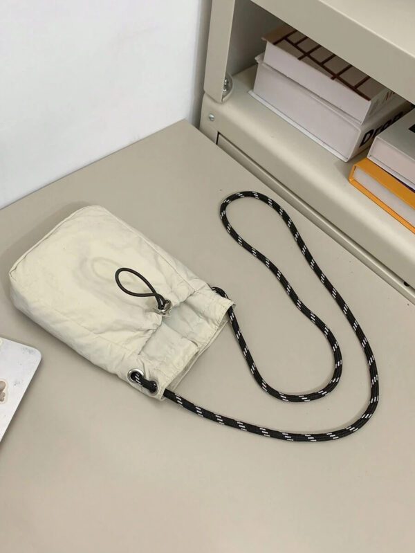 Sacoche/sac bandoulière mini pour homme, pochette pour téléphone, portefeuille. Idéal pour la randonnée, les voyages d'automne, Noël, l'hiver. Cadeaux pour hommes. Sac d'épaule polyvalent, grande capacité, extérieur mode et décontracté. Petit sac pour hommes, sac pour portable – Image 26