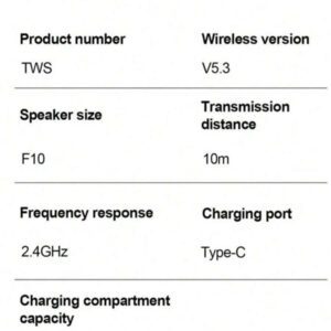 Écouteurs de jeu TWS X15 sans fil Bluetooth avec micro, son grave, positionnement audio 9D stéréo Musique Hifi Casque pour joueur, capacité de batterie 200 mAh