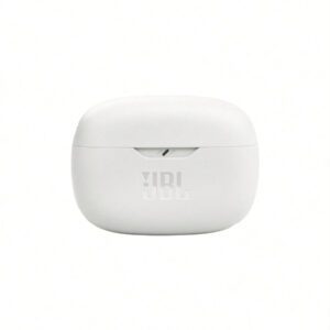 JBL Écouteurs Bluetooth sans fil WAVE BEAM, intra-auriculaires avec micro, réduction de bruit, mode d'Awareness, étanche à la transpiration et à la poussière, compatible avec iOS et Android - Blanc