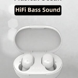Écouteurs sans fil, style affaires noir, écouteurs sans fil intra-auriculaires avec boîtier de charge, sans câble, micro capacitif, annulation du bruit, contrôle du volume, pour utilisation téléphonique. Mini écouteurs de musique sans fil