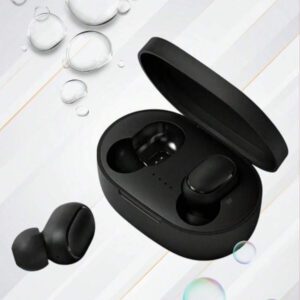 Écouteurs sans fil, style affaires noir, écouteurs sans fil intra-auriculaires avec boîtier de charge, sans câble, micro capacitif, annulation du bruit, contrôle du volume, pour utilisation téléphonique. Mini écouteurs de musique sans fil