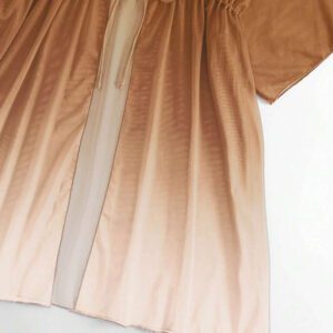 SHEIN Swim Kimono Dégradé À Cordon Manches Chauve-Souris En Tulle