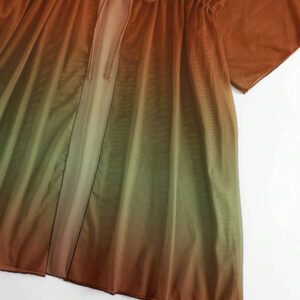 SHEIN Swim Kimono Dégradé À Cordon Manches Chauve-Souris En Tulle