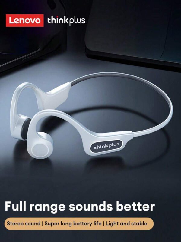 Lenovo Écouteurs à conduction osseuse Lenovo X3PRO TWS Fone Bluetooth sans fil. Écouteurs pour le sport, la conduite, le cyclisme. Casque pour course à pied – Image 2