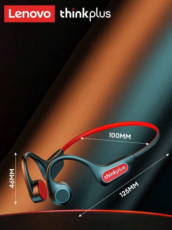 Lenovo Écouteurs à conduction osseuse Lenovo X3PRO TWS Fone Bluetooth sans fil. Écouteurs pour le sport, la conduite, le cyclisme. Casque pour course à pied – Image 7