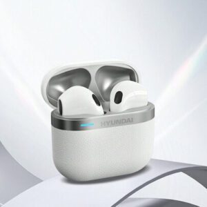 HYUNDAI Casque Bluetooth HYUNDAI HY-T02PRO, qualité stéréo haute définition, autonomie extra longue, étanchéité IPX5, musique et jeux, faible latence, confort d'utilisation, annulation passive du bruit, écouteurs sans fil, compatible avec smartphones et tablettes