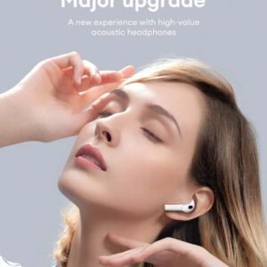 HYUNDAI Casque Bluetooth HYUNDAI HY-T02PRO, qualité stéréo haute définition, autonomie extra longue, étanchéité IPX5, musique et jeux, faible latence, confort d'utilisation, annulation passive du bruit, écouteurs sans fil, compatible avec smartphones et tablettes