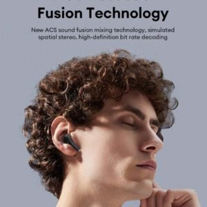 HYUNDAI Casque Bluetooth HYUNDAI HY-T02PRO, qualité stéréo haute définition, autonomie extra longue, étanchéité IPX5, musique et jeux, faible latence, confort d'utilisation, annulation passive du bruit, écouteurs sans fil, compatible avec smartphones et tablettes