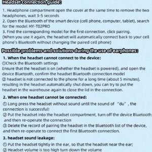 HYUNDAI Casque Bluetooth HYUNDAI HY-T02PRO, qualité stéréo haute définition, autonomie extra longue, étanchéité IPX5, musique et jeux, faible latence, confort d'utilisation, annulation passive du bruit, écouteurs sans fil, compatible avec smartphones et tablettes
