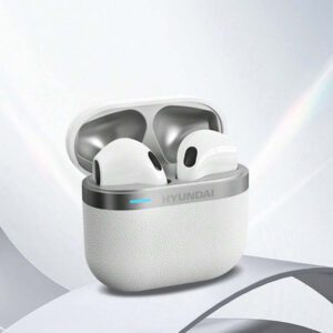 HYUNDAI Casque Bluetooth HYUNDAI HY-T02PRO, qualité stéréo haute définition, autonomie extra longue, étanchéité IPX5, musique et jeux, faible latence, confort d'utilisation, annulation passive du bruit, écouteurs sans fil, compatible avec smartphones et tablettes