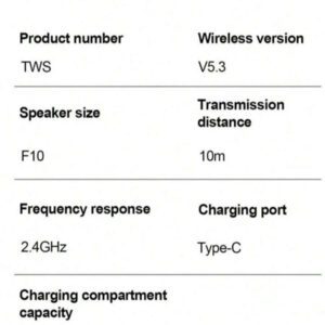 Écouteurs sans fil professionnels compatibles Bluetooth 5.3, étanches, avec microphone pour écouteurs Bluetooth