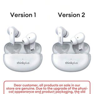 Lenovo Écouteurs Bluetooth LP5 d'origine, micro-intra-auriculaire avec son stéréo 5.3 haute qualité, annulation intelligente du bruit, musique, jeux, autonomie ultra-longue, sport et course, faible latence, annulation passive du bruit. Écouteurs sans fil compatibles avec les smartphones, ordinateurs portables, Android et
