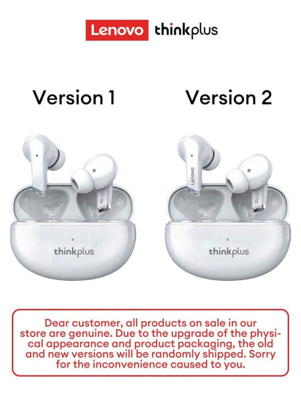 Lenovo Écouteurs Bluetooth LP5 d'origine, micro-intra-auriculaire avec son stéréo 5.3 haute qualité, annulation intelligente du bruit, musique, jeux, autonomie ultra-longue, sport et course, faible latence, annulation passive du bruit. Écouteurs sans fil compatibles avec les smartphones, ordinateurs portables, Android et – Image 30
