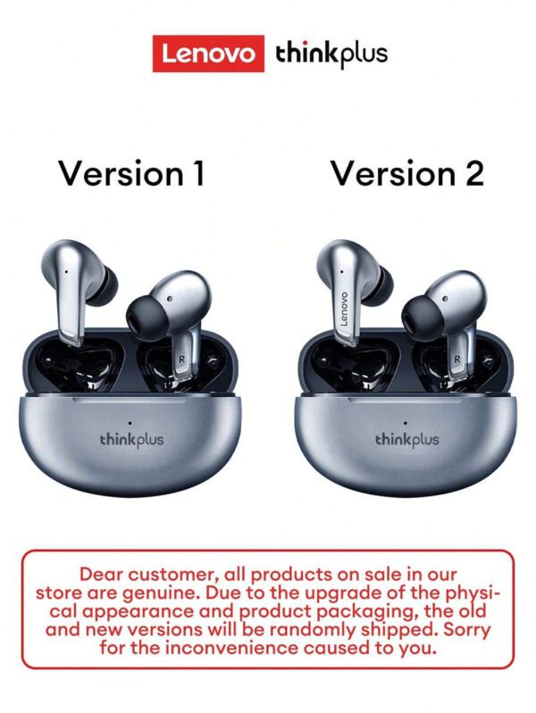 Lenovo Écouteurs Bluetooth LP5 d'origine, micro-intra-auriculaire avec son stéréo 5.3 haute qualité, annulation intelligente du bruit, musique, jeux, autonomie ultra-longue, sport et course, faible latence, annulation passive du bruit. Écouteurs sans fil compatibles avec les smartphones, ordinateurs portables, Android et – Image 41